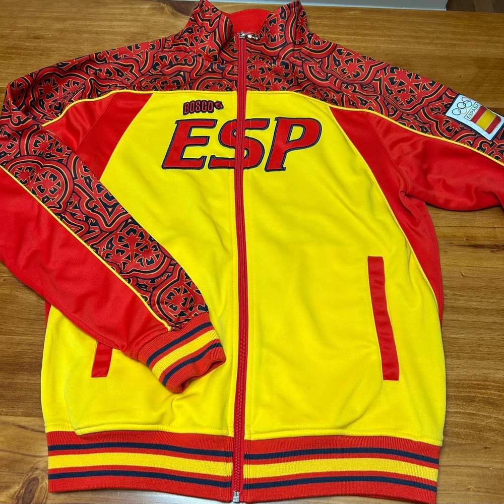 Bosco Espana Red and Yellow ESP Track Jacket